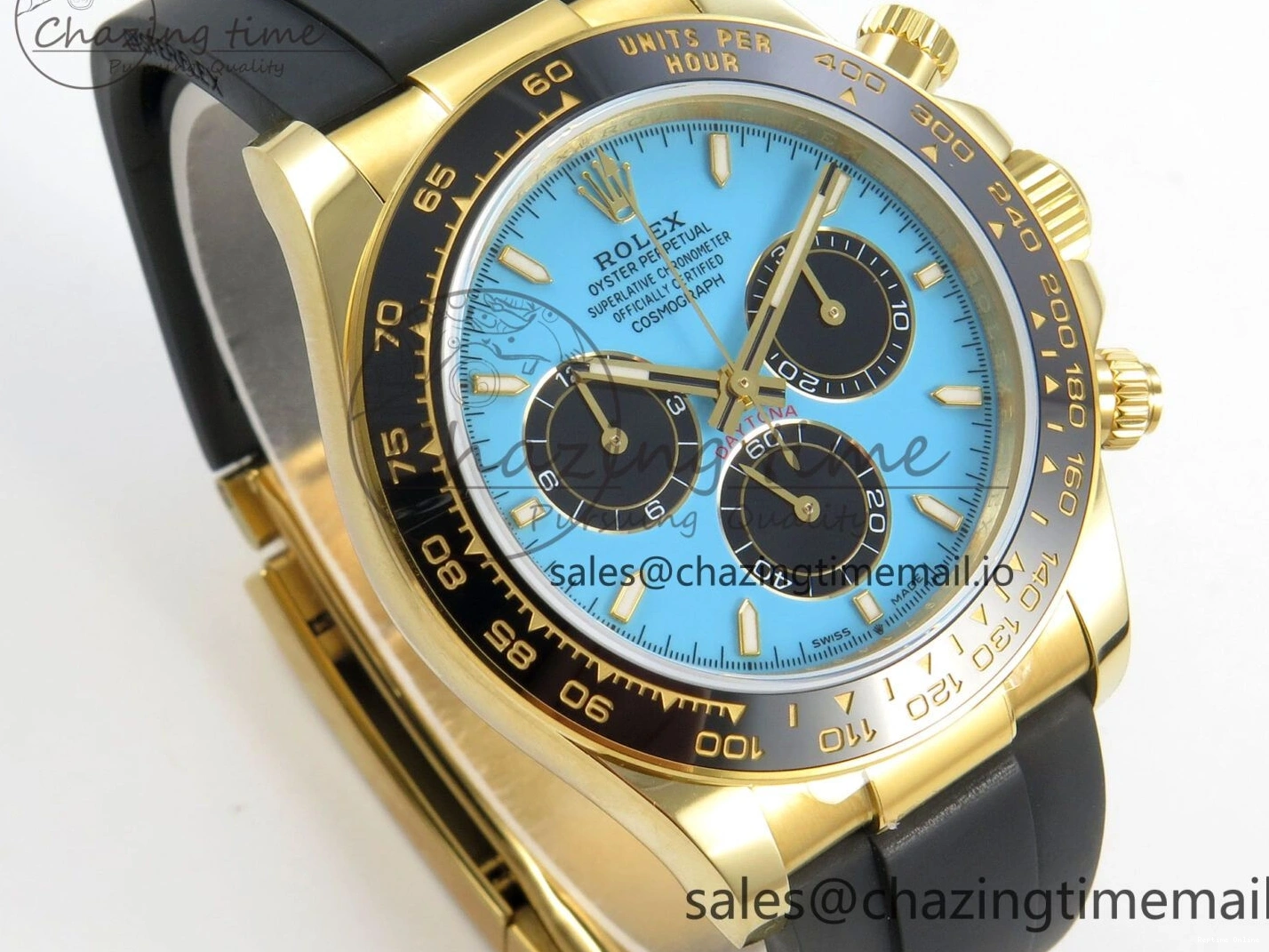 0408 Daytona 126518 QF 1:1 Best Edition Tiffany Turquoise Blue Dial Sticks Markers on Oysterflex Strap SH4131 V6（Gain Weight） Versatile 106